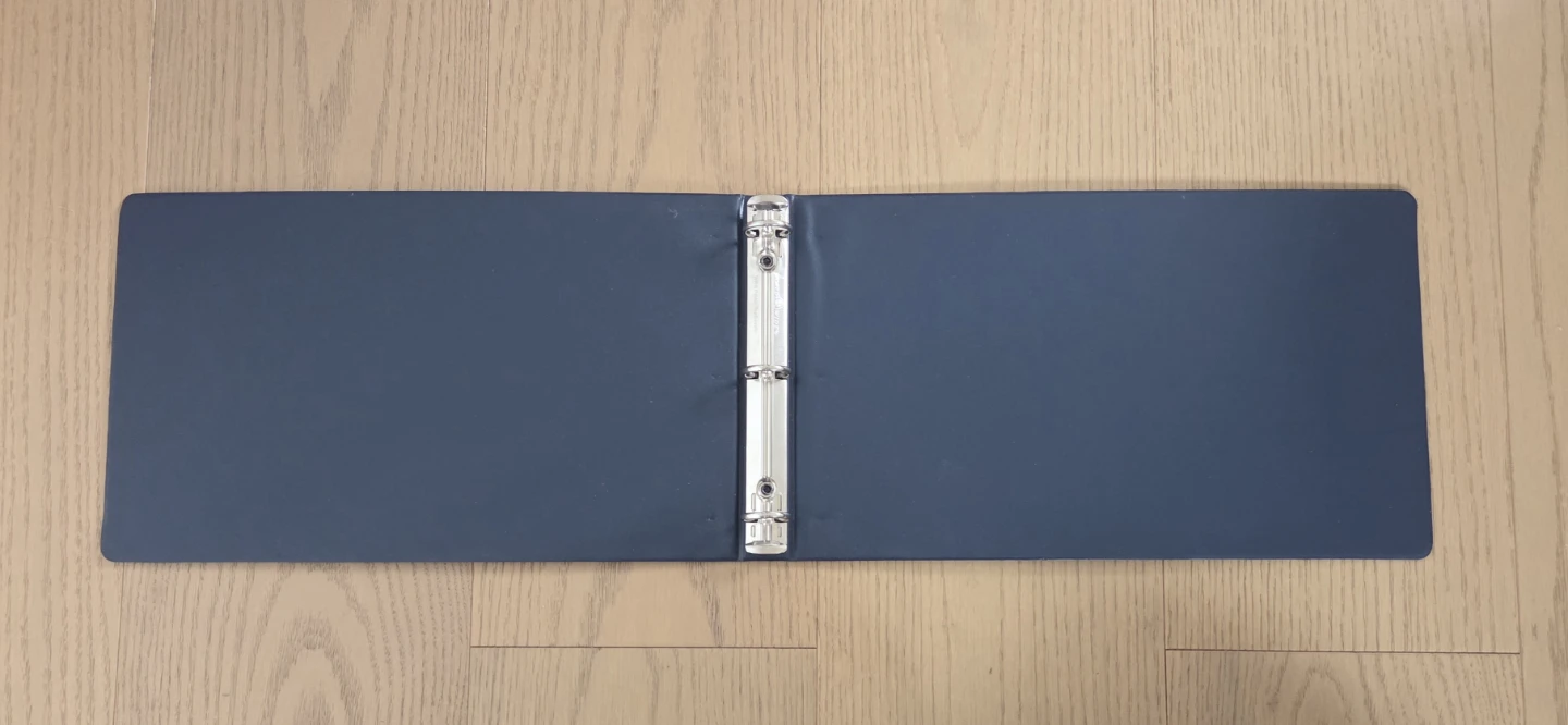 Dark Blue 3-Ring Binder - photo 2
