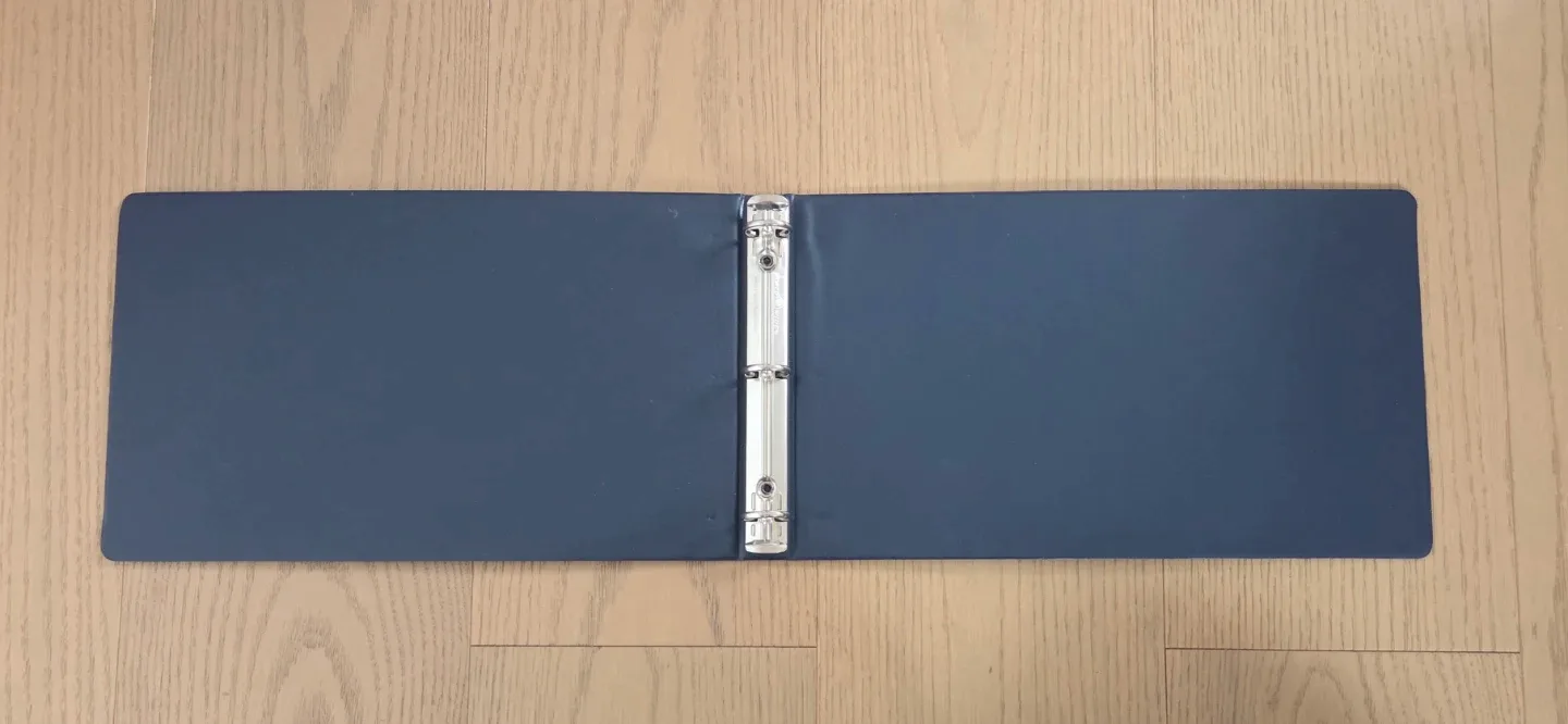 Dark Blue 3-Ring Binder - photo 2