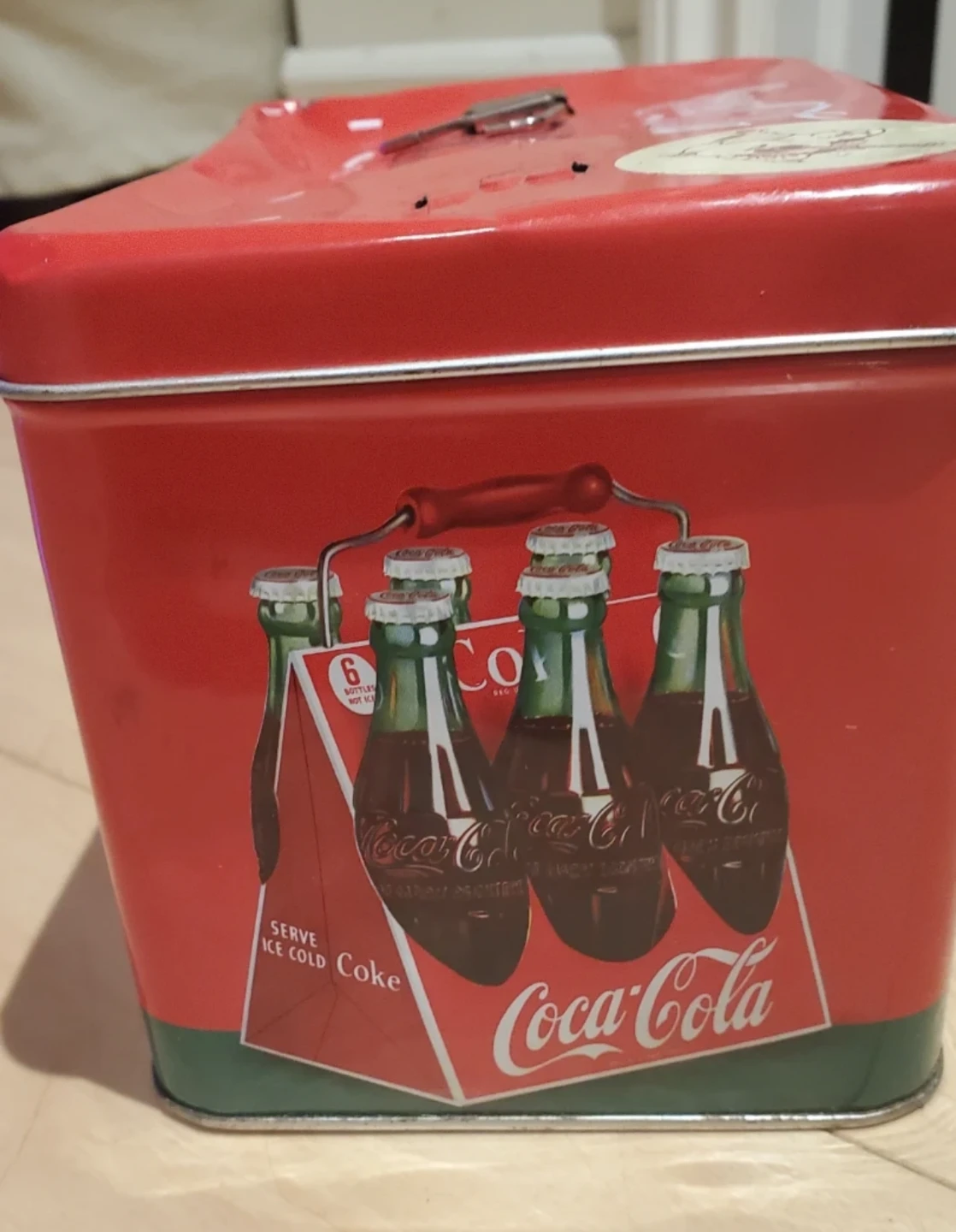 Coca-Cola Retro Tin Box with Handle - photo 4