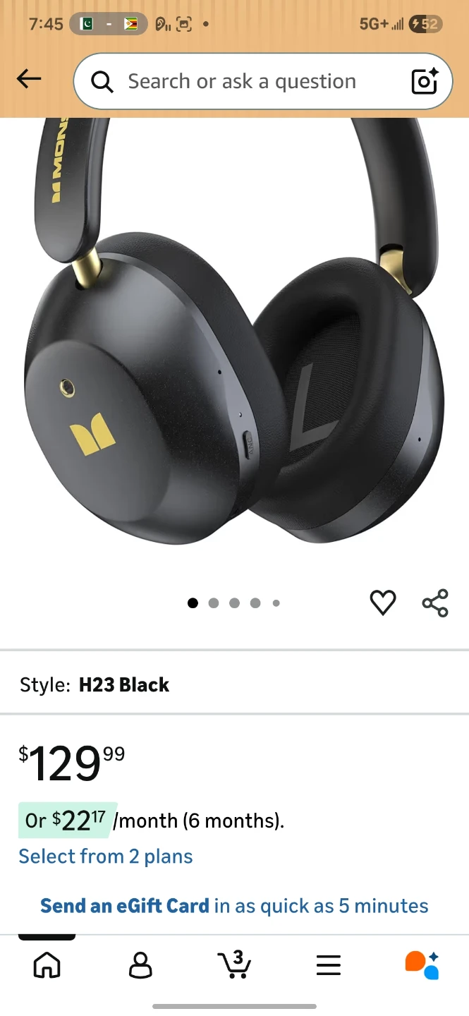 Monster Persona 6th ANC Bluetooth Headphones - Black - photo 3