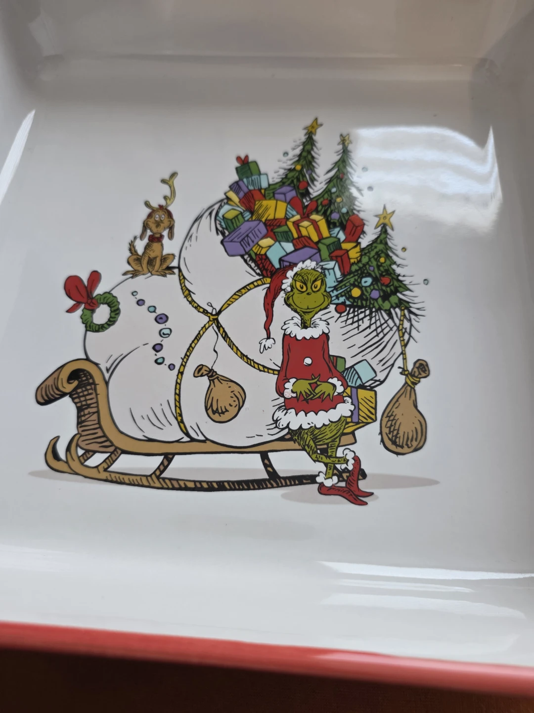 The Grinch Christmas Square Baking Dish - photo 3