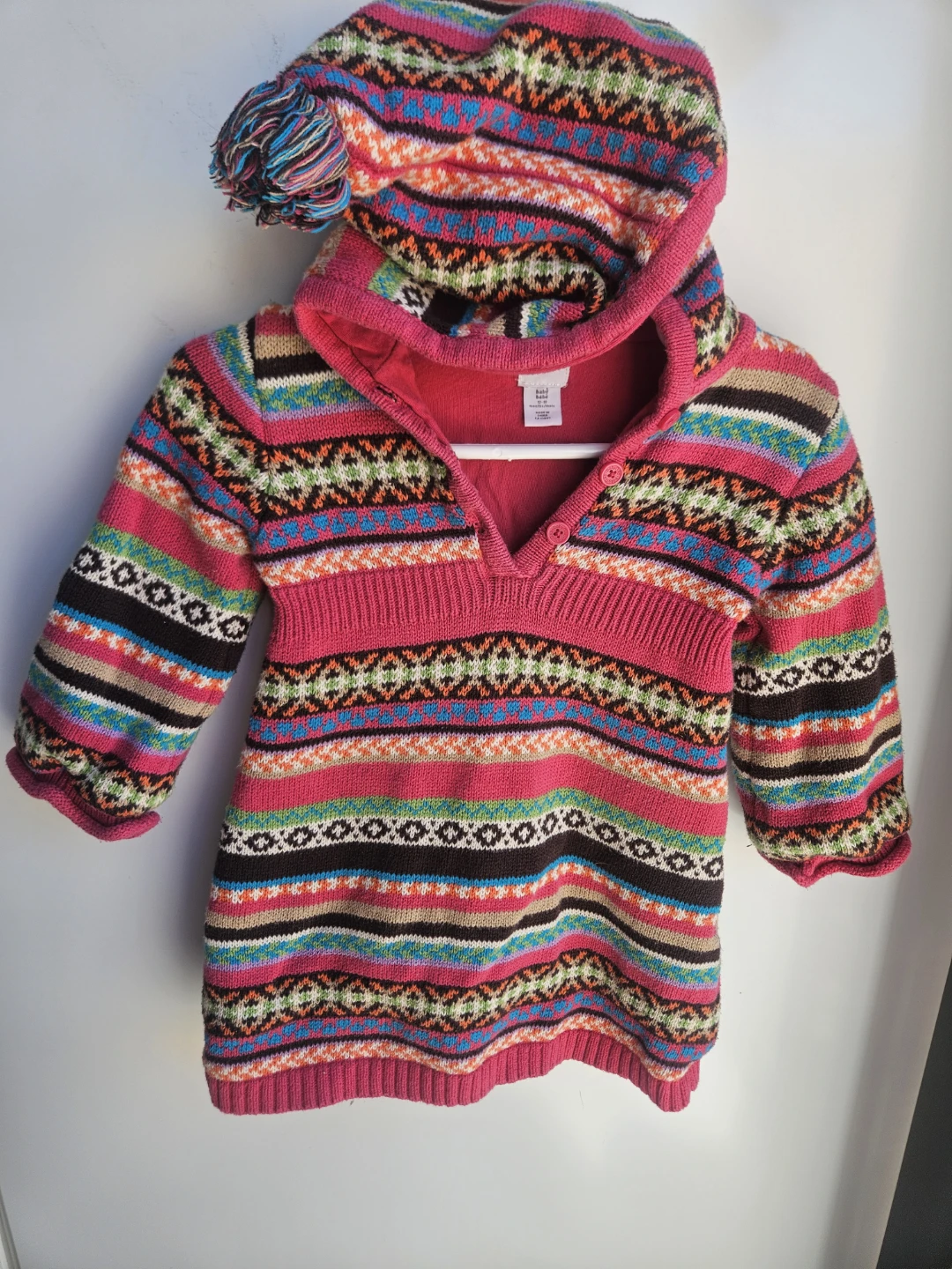 Baby Gap Hooded Sweater Dress 12-18 Months