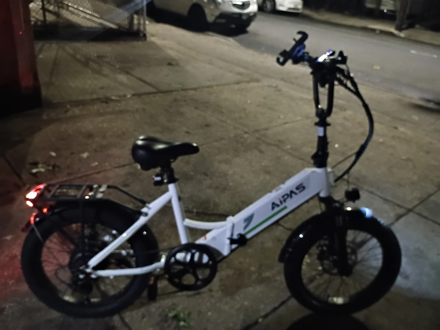 Aipas Folding Electric Bike - White - photo 4