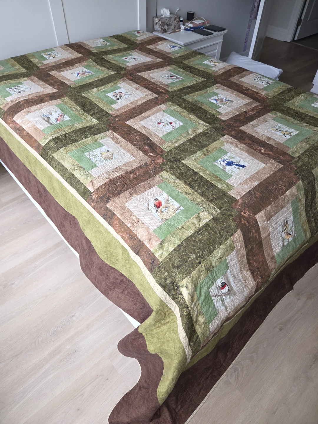 Hand made Bird Quilt