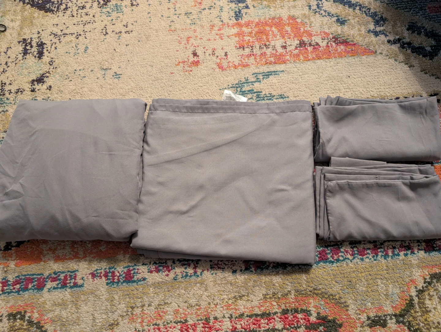 Queen bed sheet set - grey - photo 2