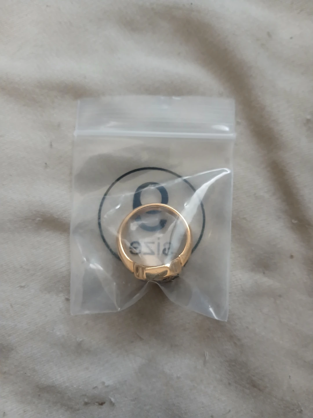 18K Gold Plated 316L Stainless Steel Leaf Ring - photo 2