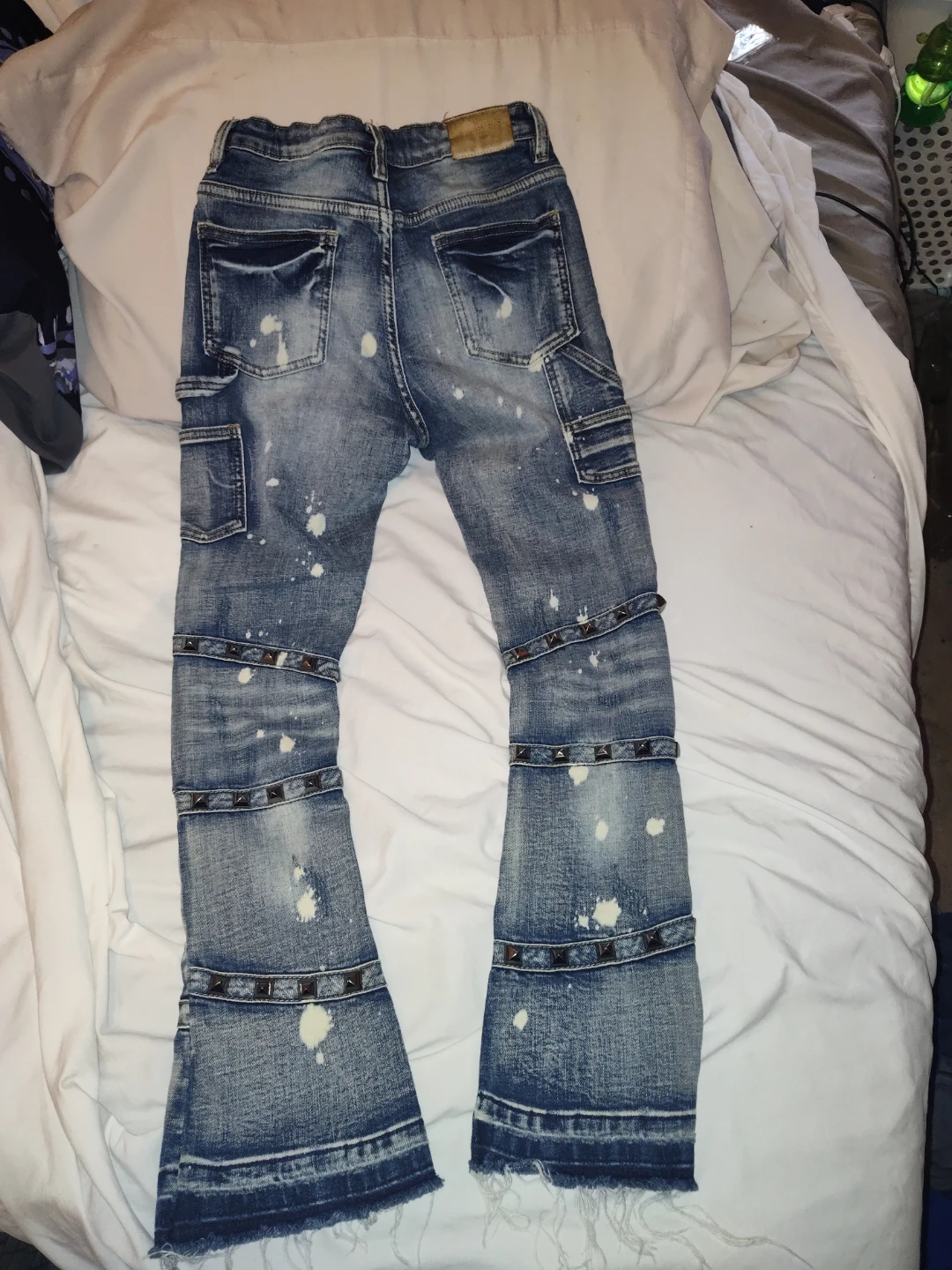 Valabasas Studded Flared Jeans - Size 12 - photo 2