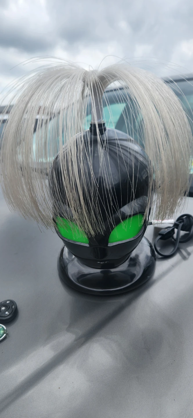 Vintage Fiber Optic Alien Head Lamp - photo 2