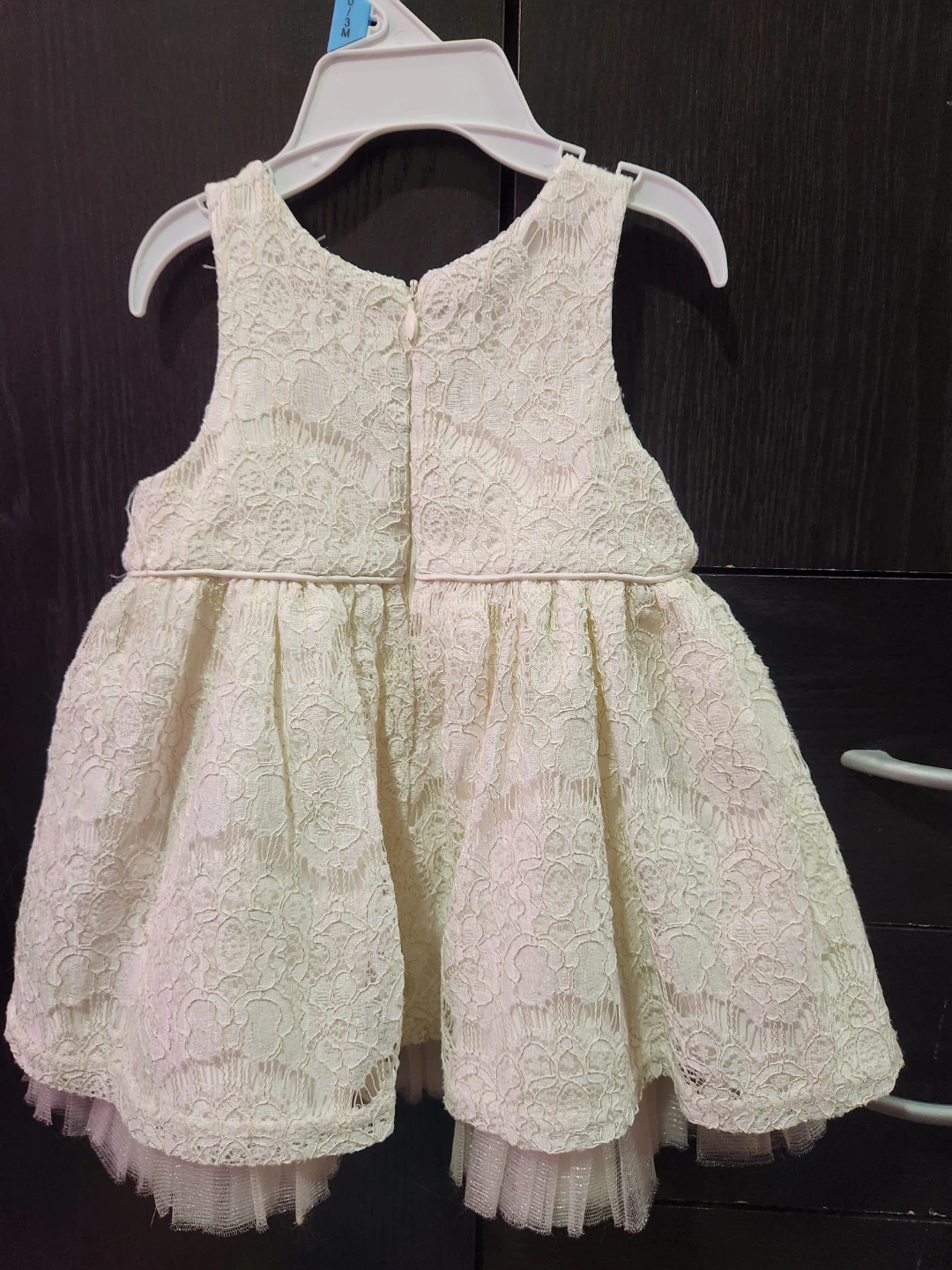 Cream Lace Dress with Pearl Belt - photo 2