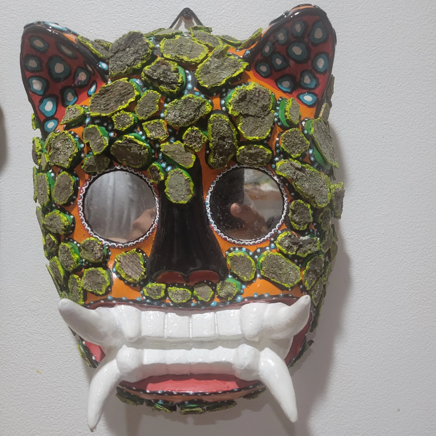Decorative mexican Art Mask with Mirrors
