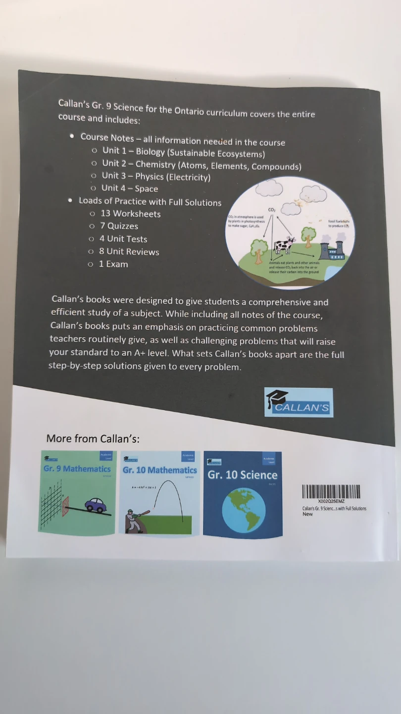 Callan's Gr. 9 Science for Ontario - Complete Course Textbook - photo 2