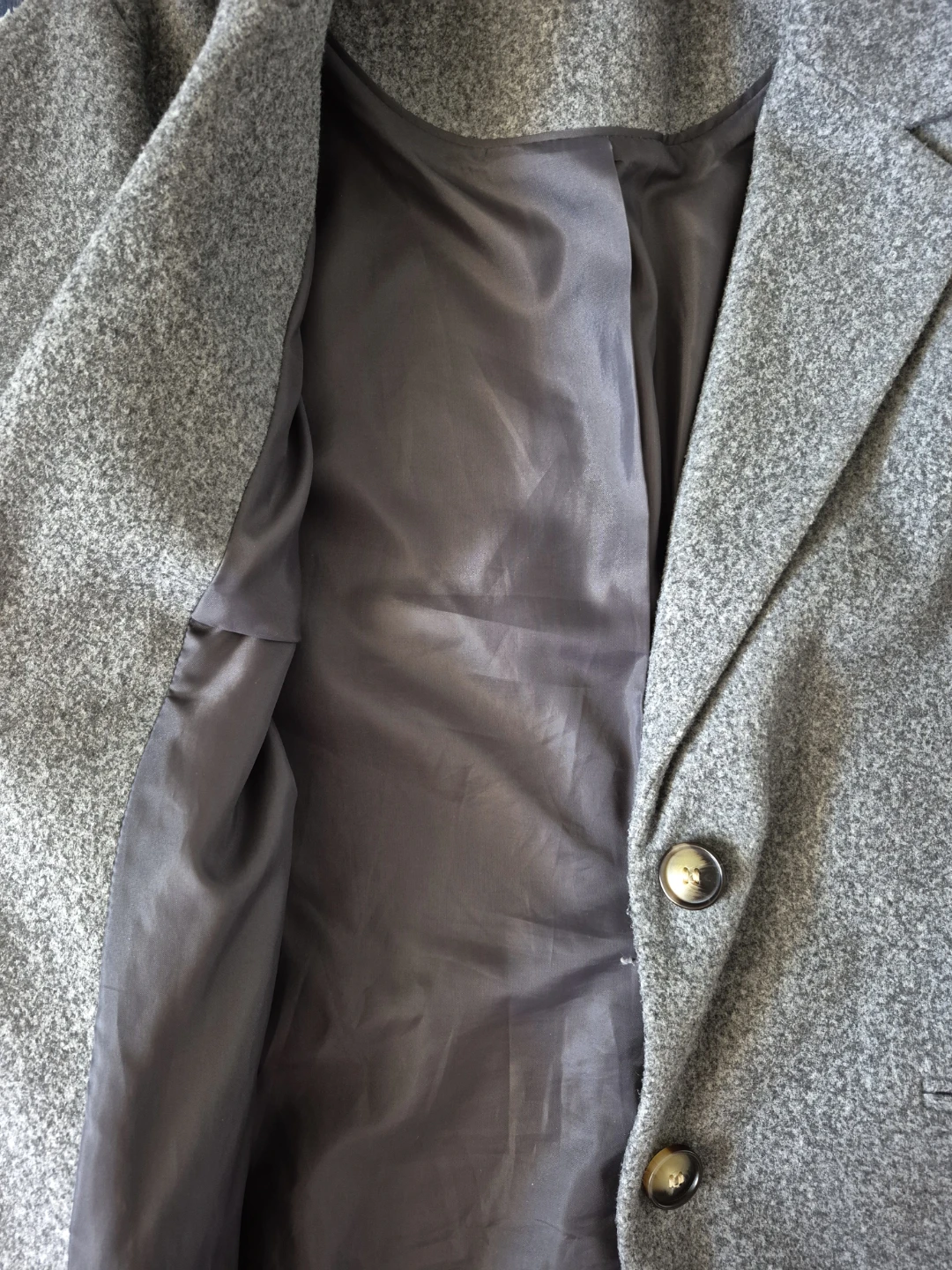 Ardene Grey Wool Blend Coat - Size L/G - photo 2