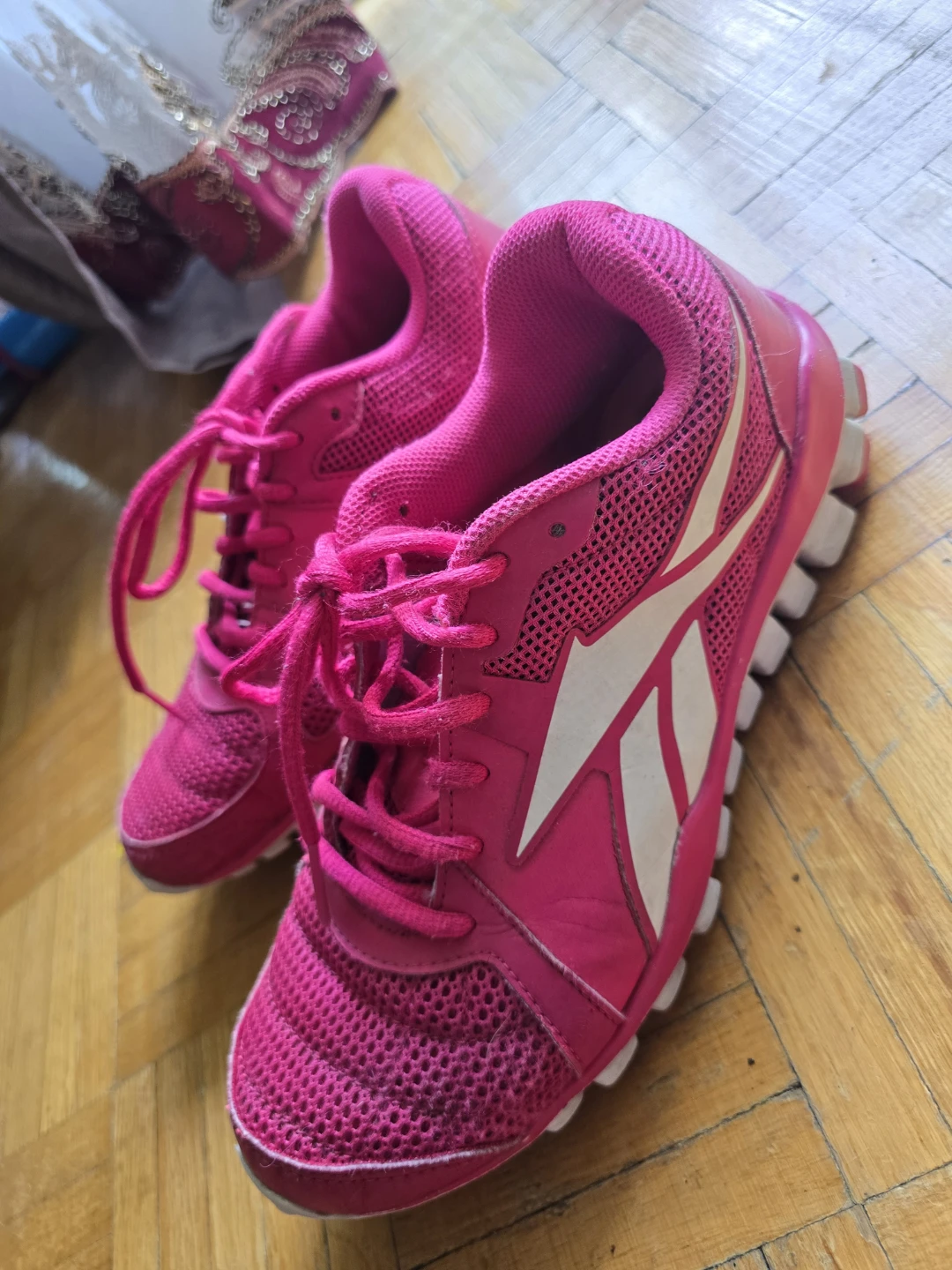 Pink Reebok Running Shoes