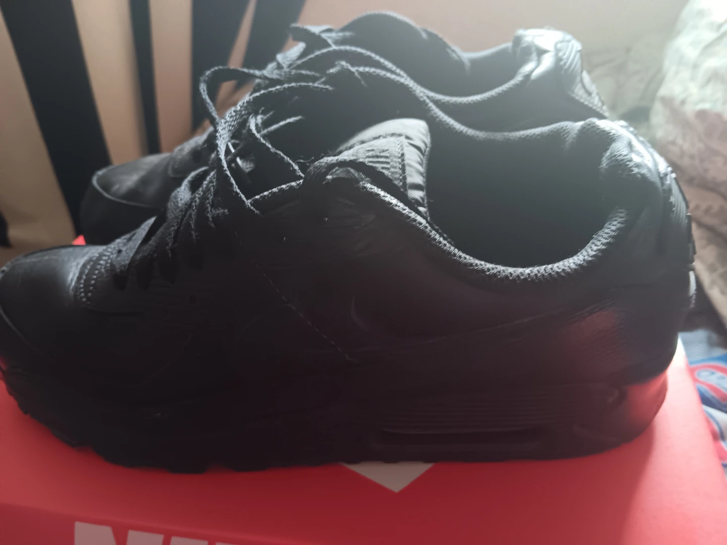 Nike Air Max 90 All Black Sneakers - photo 2