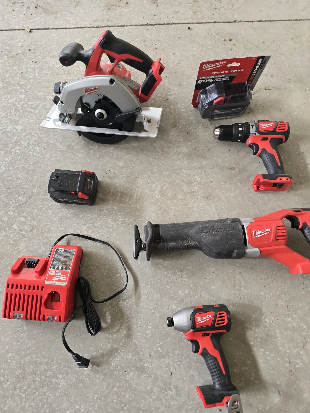 Milwaukee M18 REDLITHIUM XC5.0 & XC8.0 Battery Twin Pack