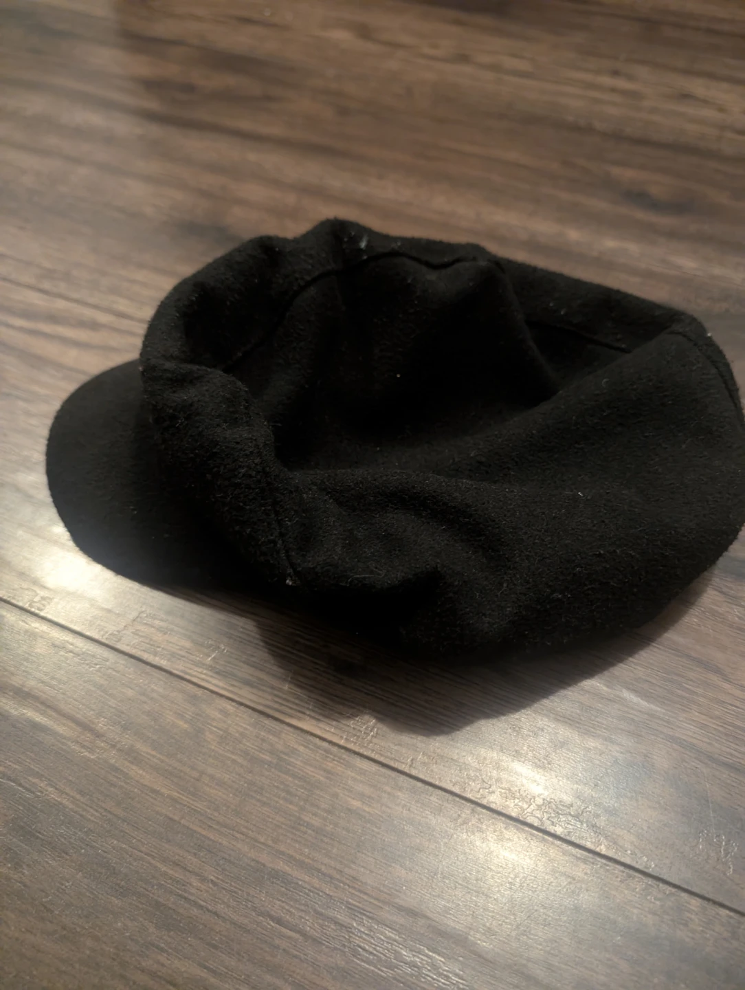 Black Newsboy Cap