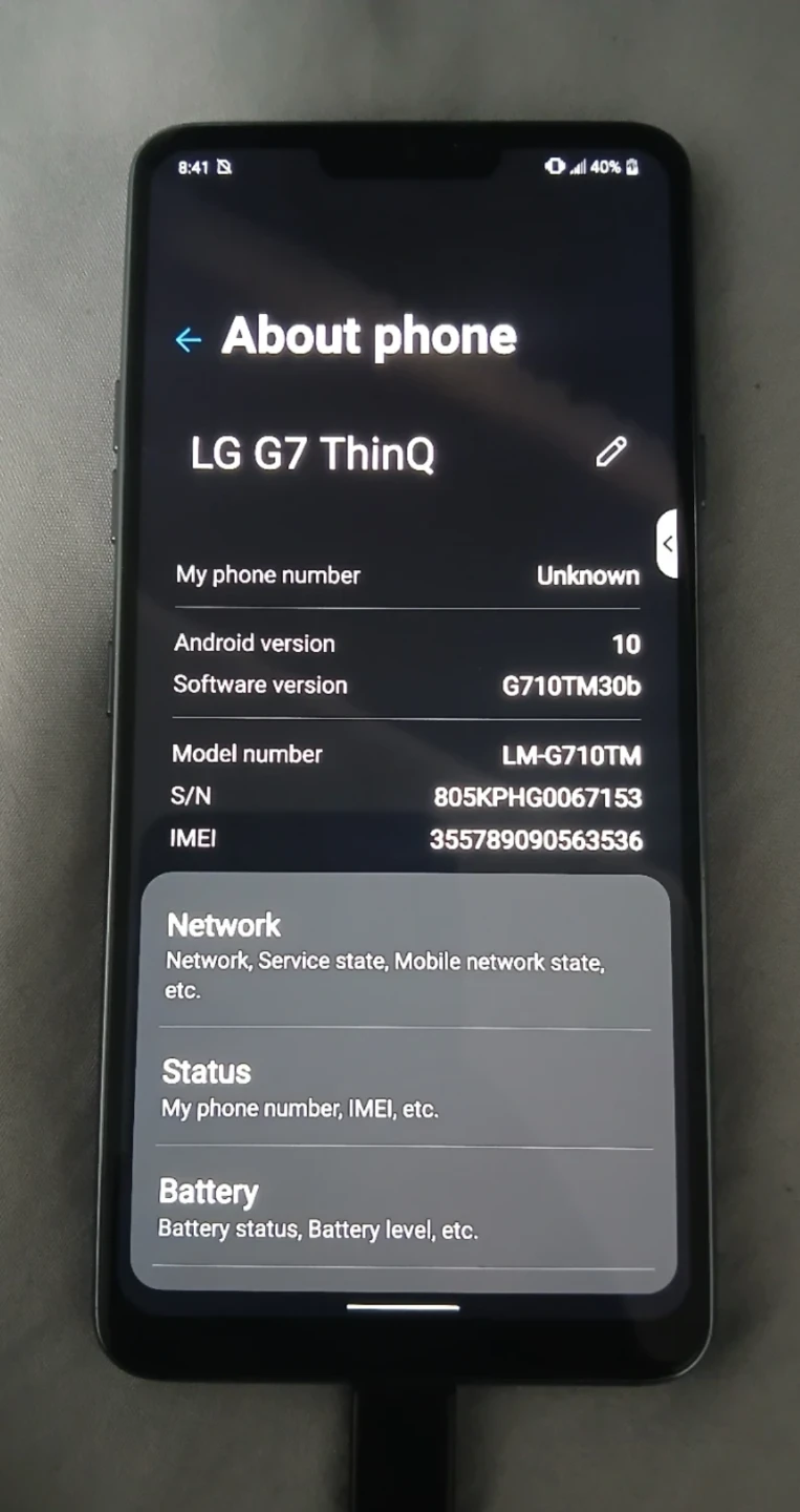 LG G7 ThinQ perfect condition