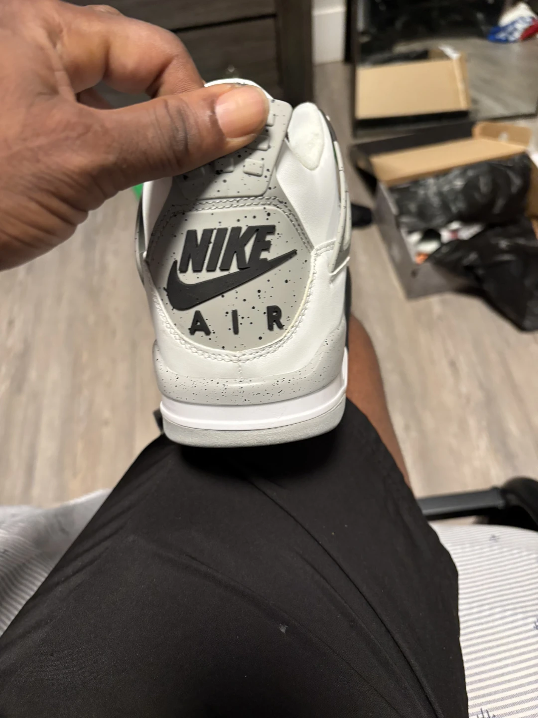 Nike Air Jordan 4 White Cement Men's Sneakers