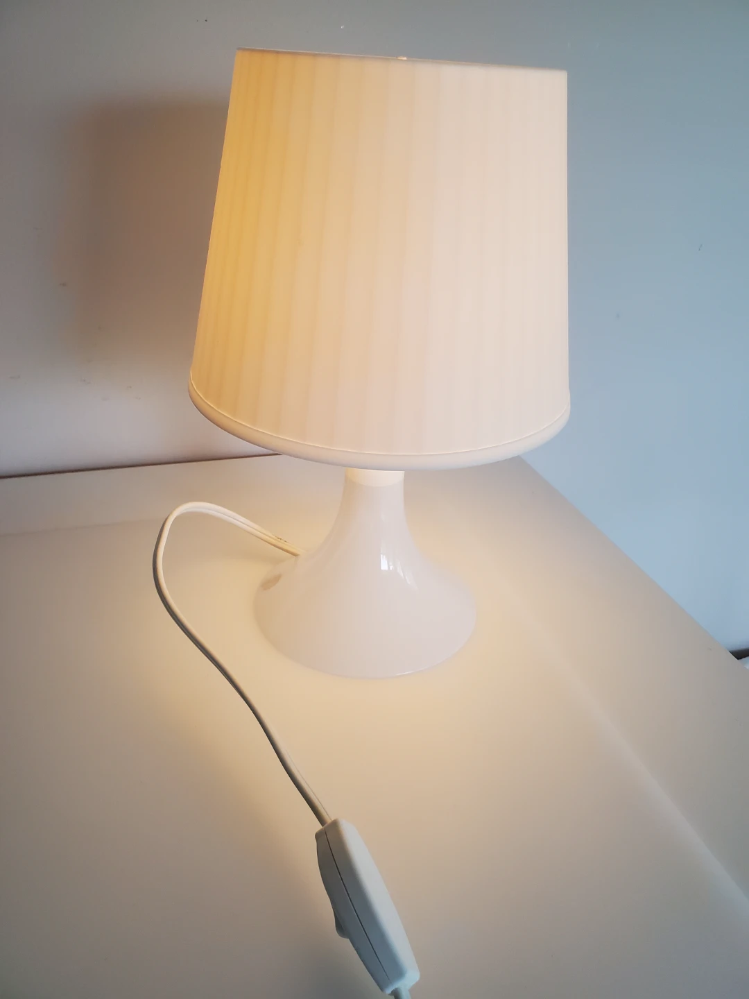 White IKEA FADO Table Lamp - photo 2