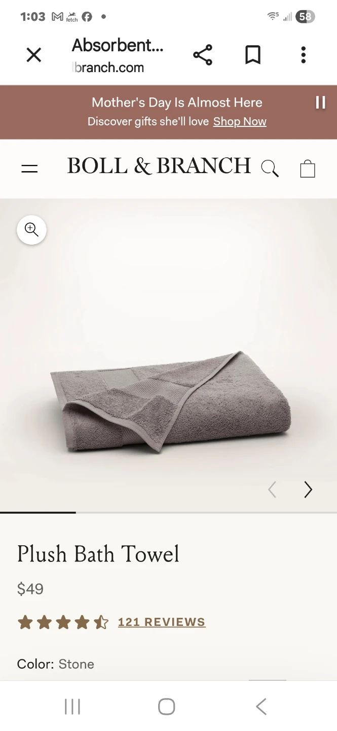 NWT  Boll & Branch 5 Plush Bath Towels Color Stone - photo 2