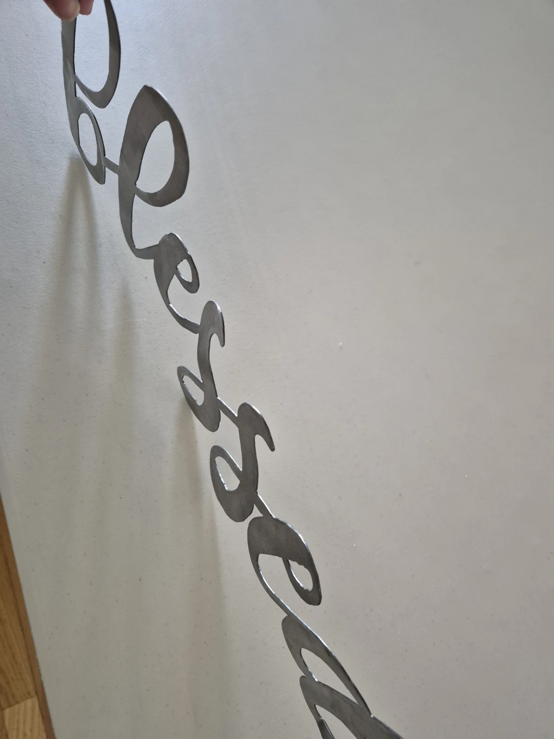 Metal "Blessed" Wall Art Sign - photo 2