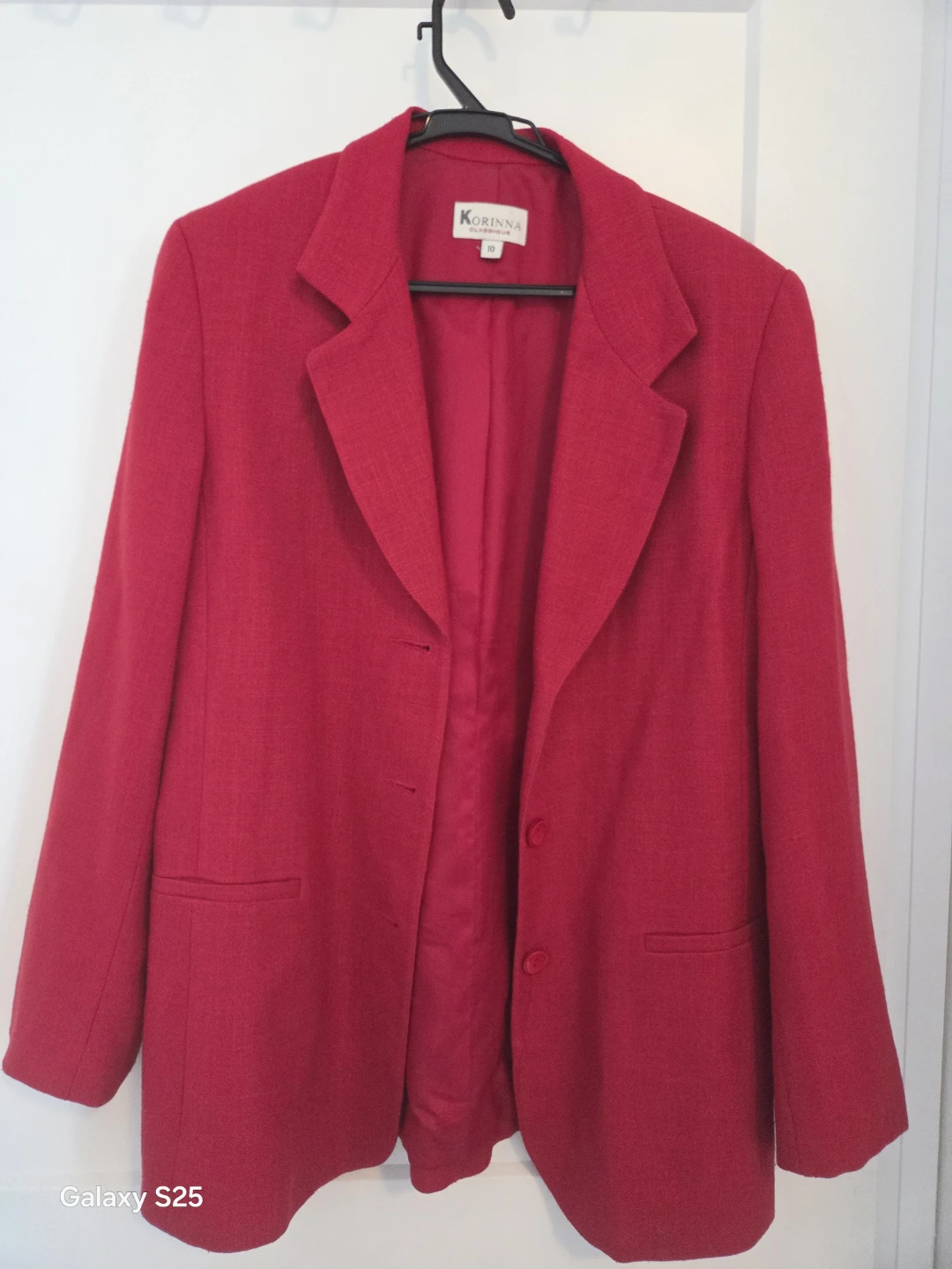 Korinna Classique Red Blazer Size 10