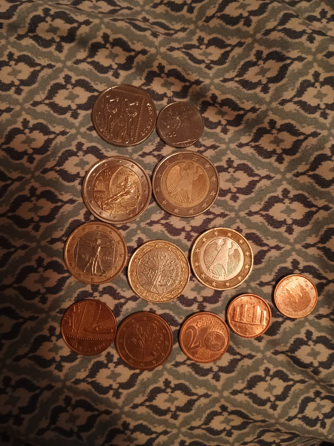 Mixed Euro Coins( sold as set)