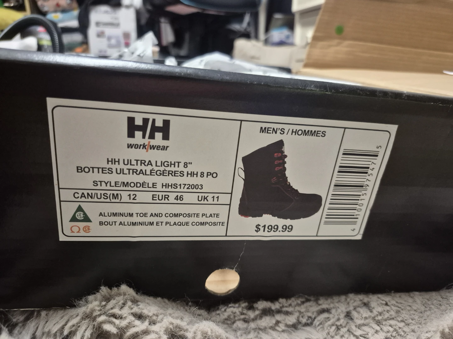 Helly Hansen HH Ultra Light 8" Work Boots - Men's Size 12 - photo 4
