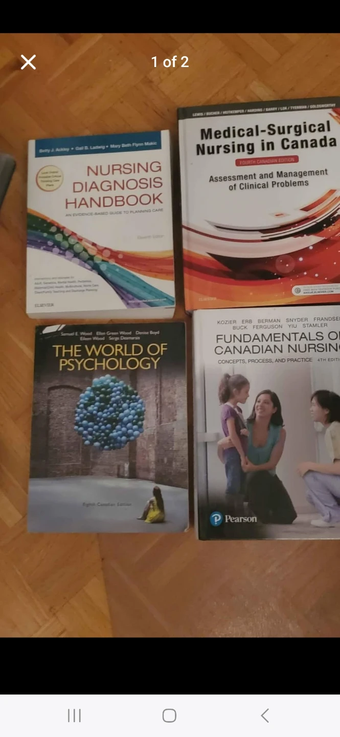 Canadian Nursing & Psychology Textbooks Bundle of 4