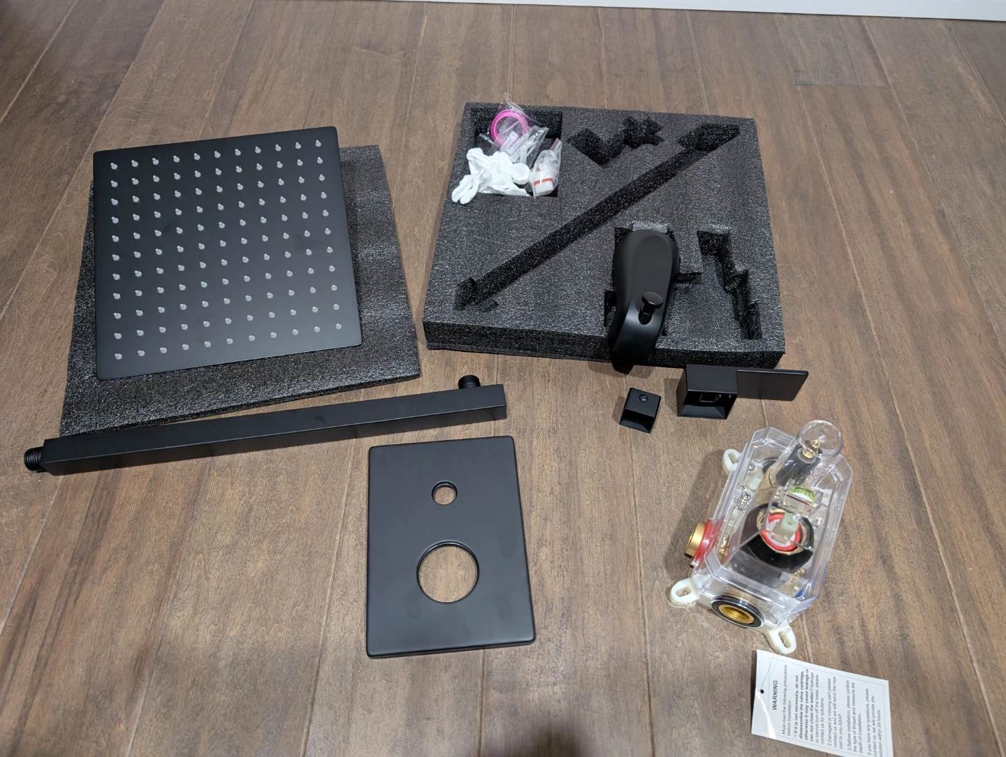 New Matte Black Rainfall Shower Tub Kit For Sale - photo 5