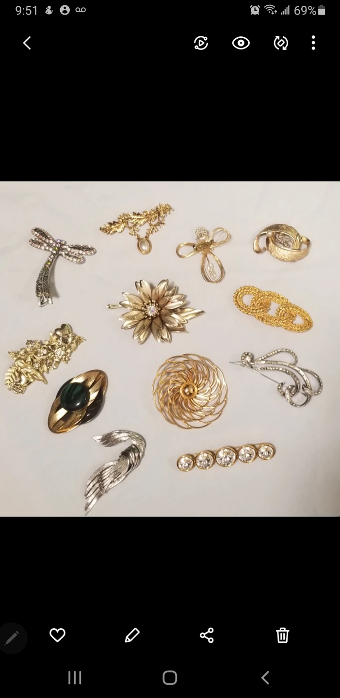 Like new Womens Beautiful Broch And Pin
