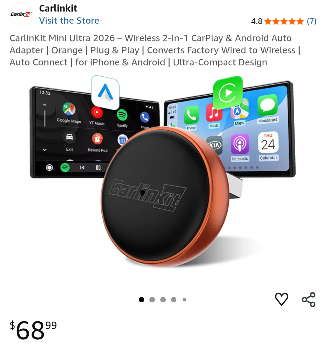 Carlinkit CarPlay & Android Auto Adapter