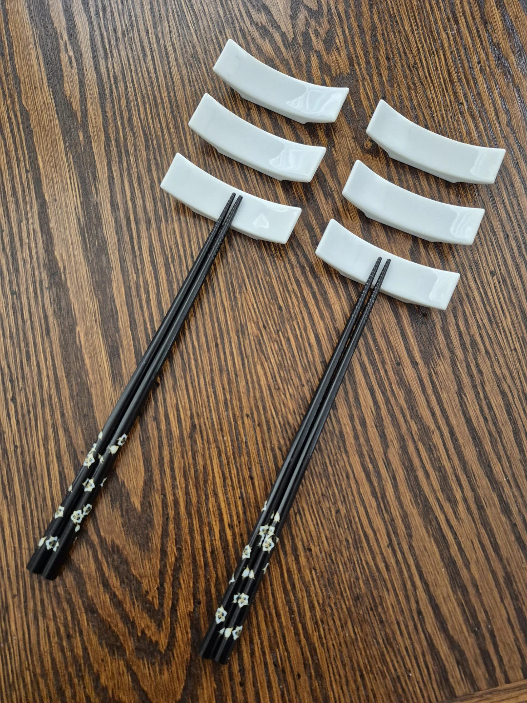 Chopstick Rests (White Porcelain) ➕ Free bonus Chopsticks - photo 4