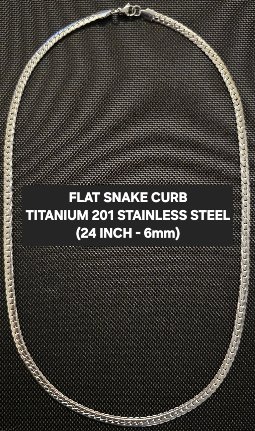 FLAT SNAKE CURB NECKLACE