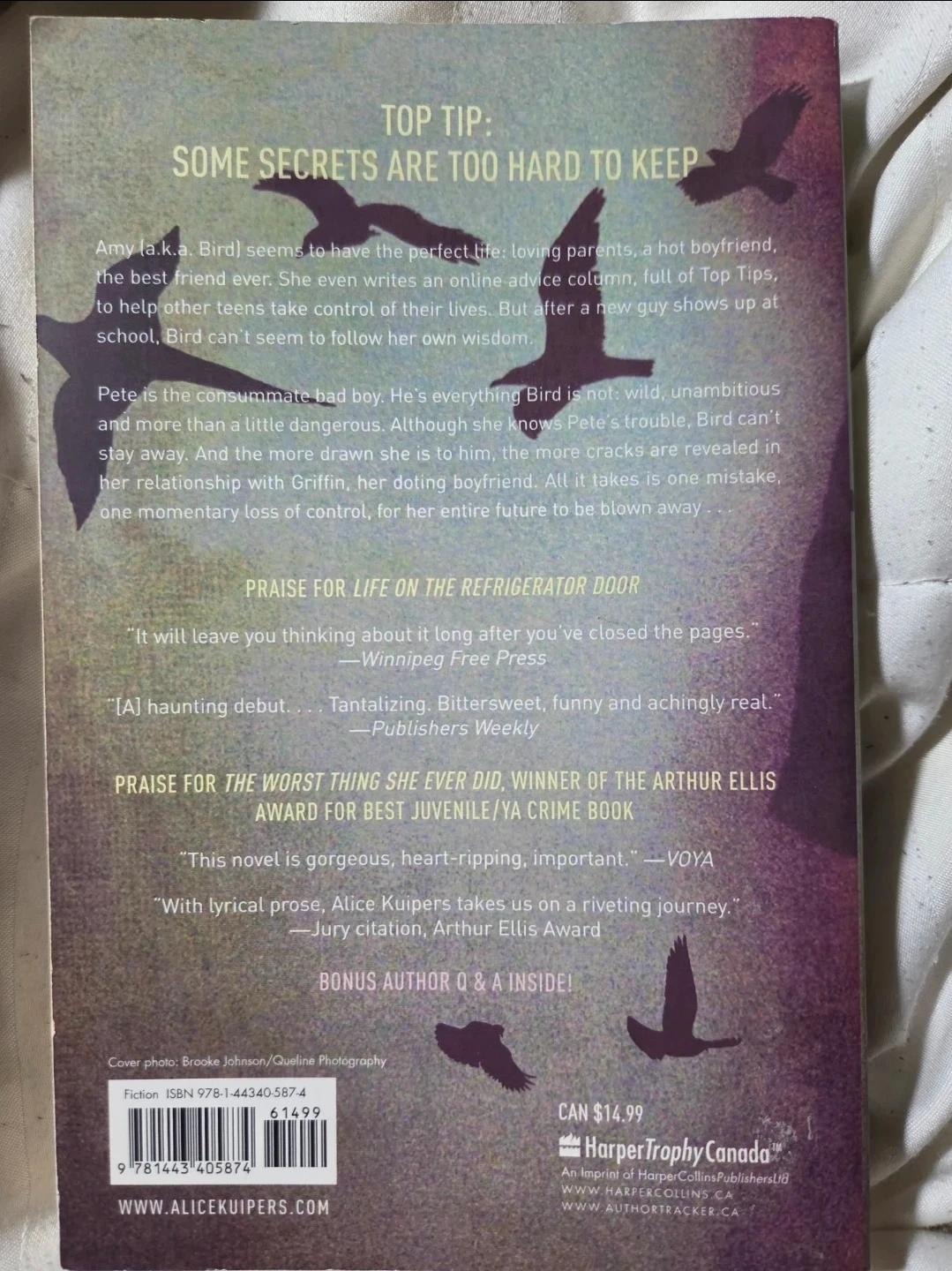 40 Things I Want to Tell You by Alice Kuipers - Paperback Book - photo 2