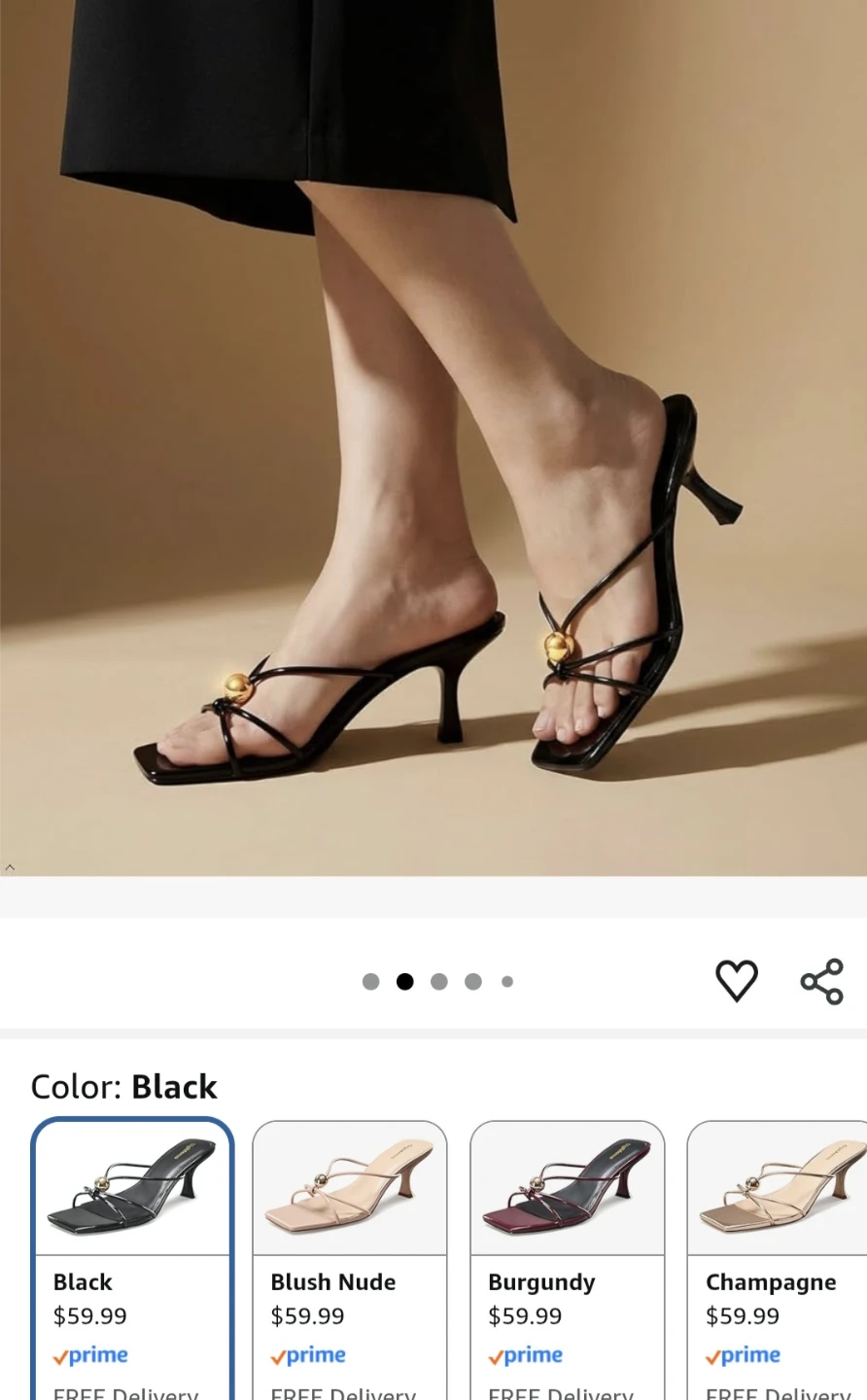 GigiMemo Women's Black Strappy Heeled Sandals - photo 3
