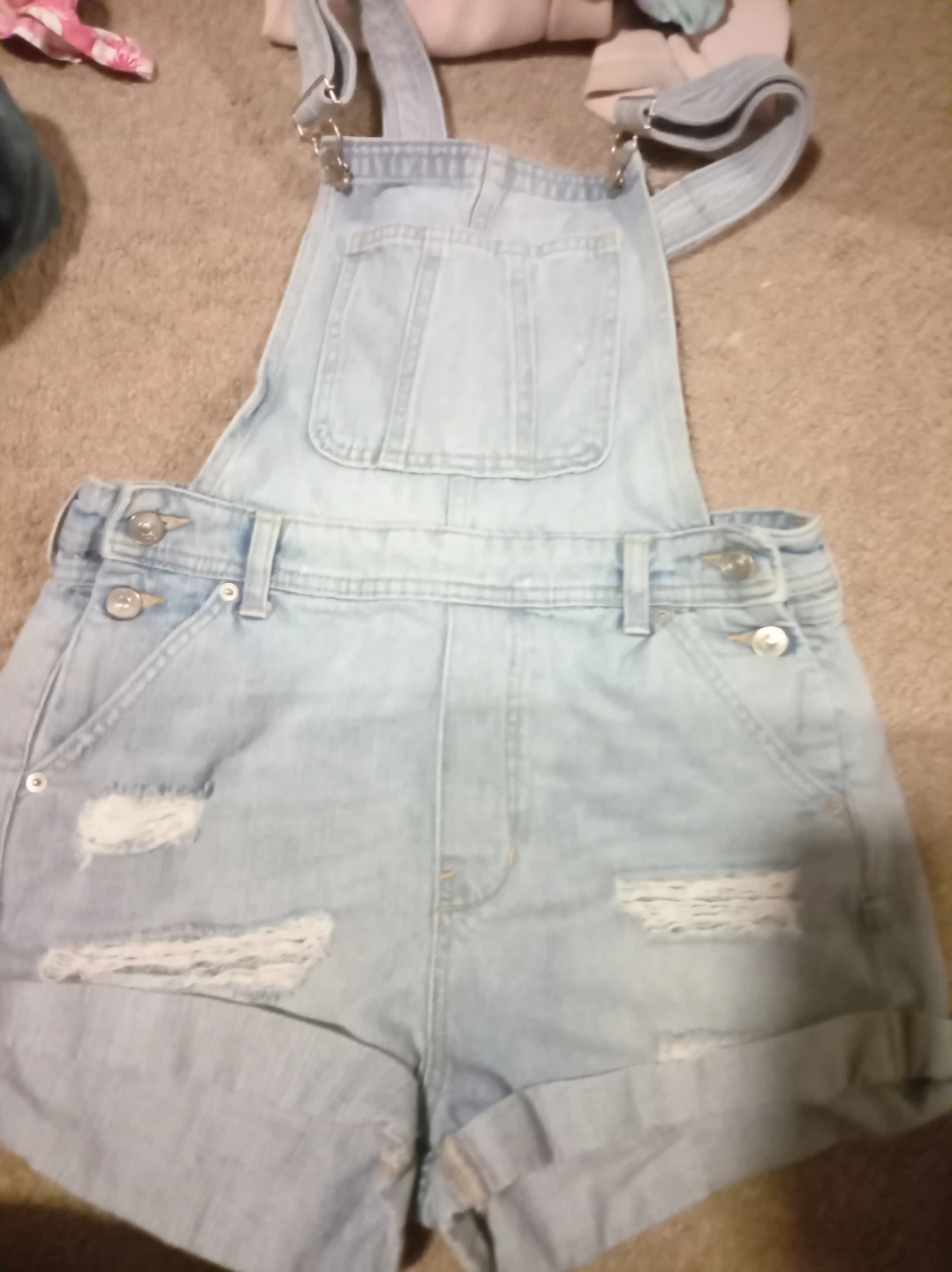 Divided H&M Denim Short Overalls