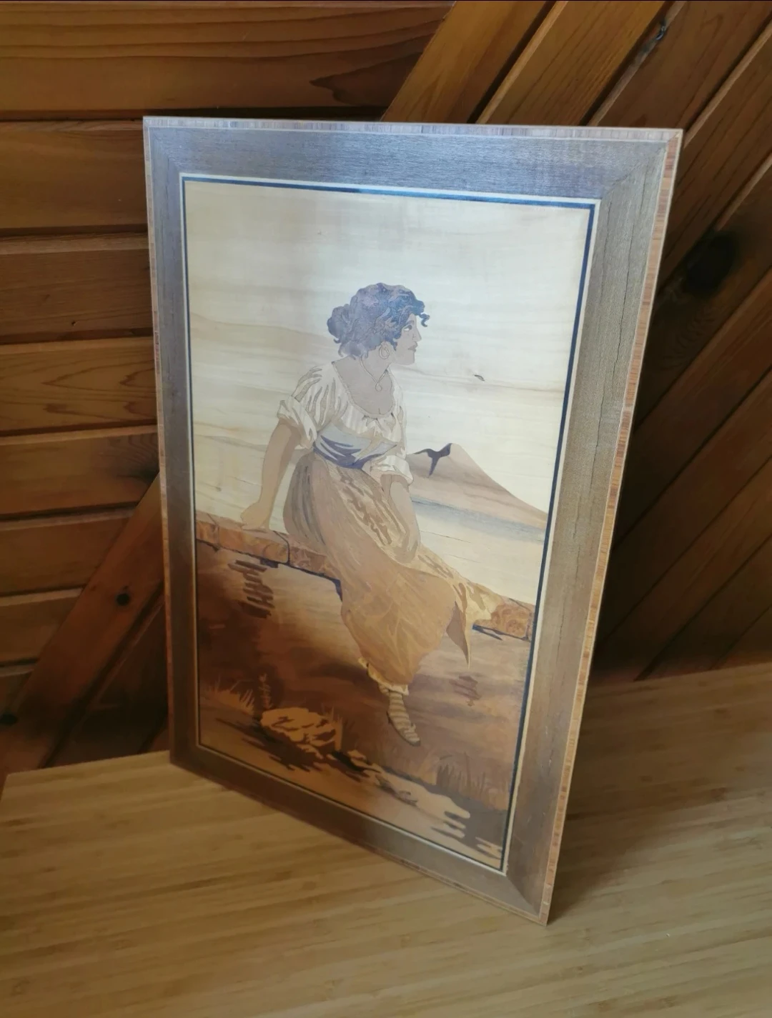 Vintage Italian Wood Inlay Art – Naples Marquetry - photo 2
