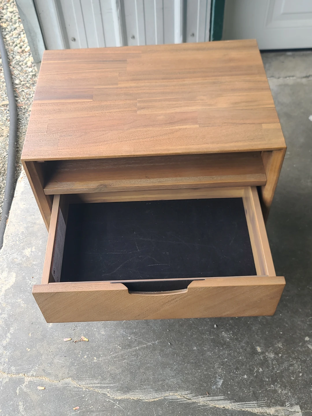 Structube Mid-Century Modern Wood Nightstand End Table - photo 2