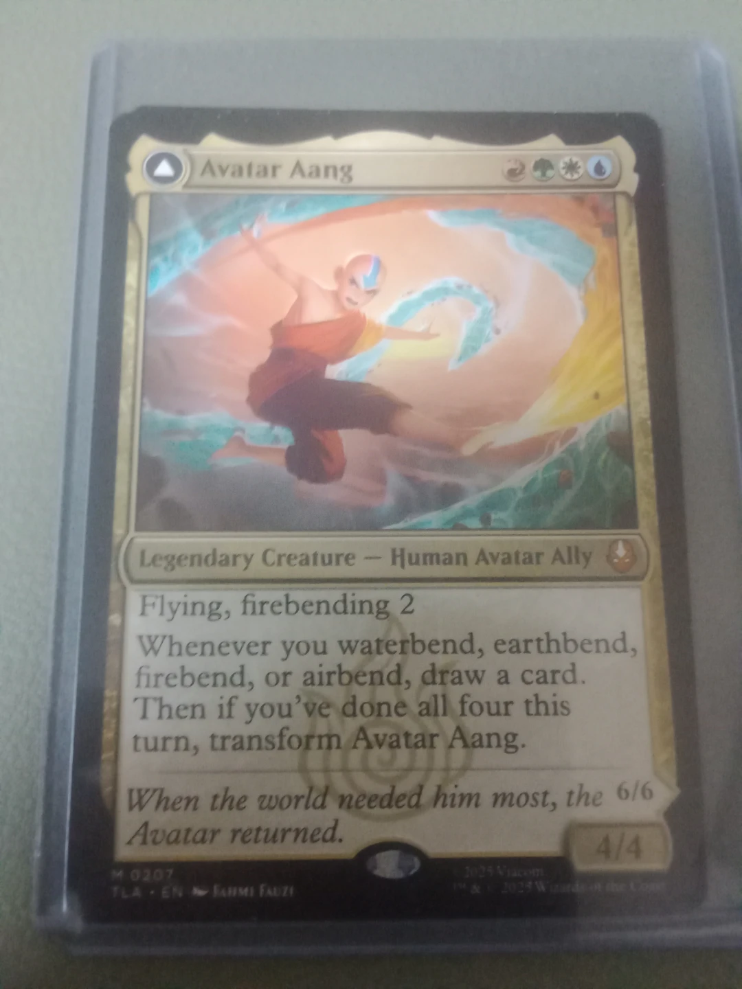 Magic The Gathering Avatar Aang Card - photo 2