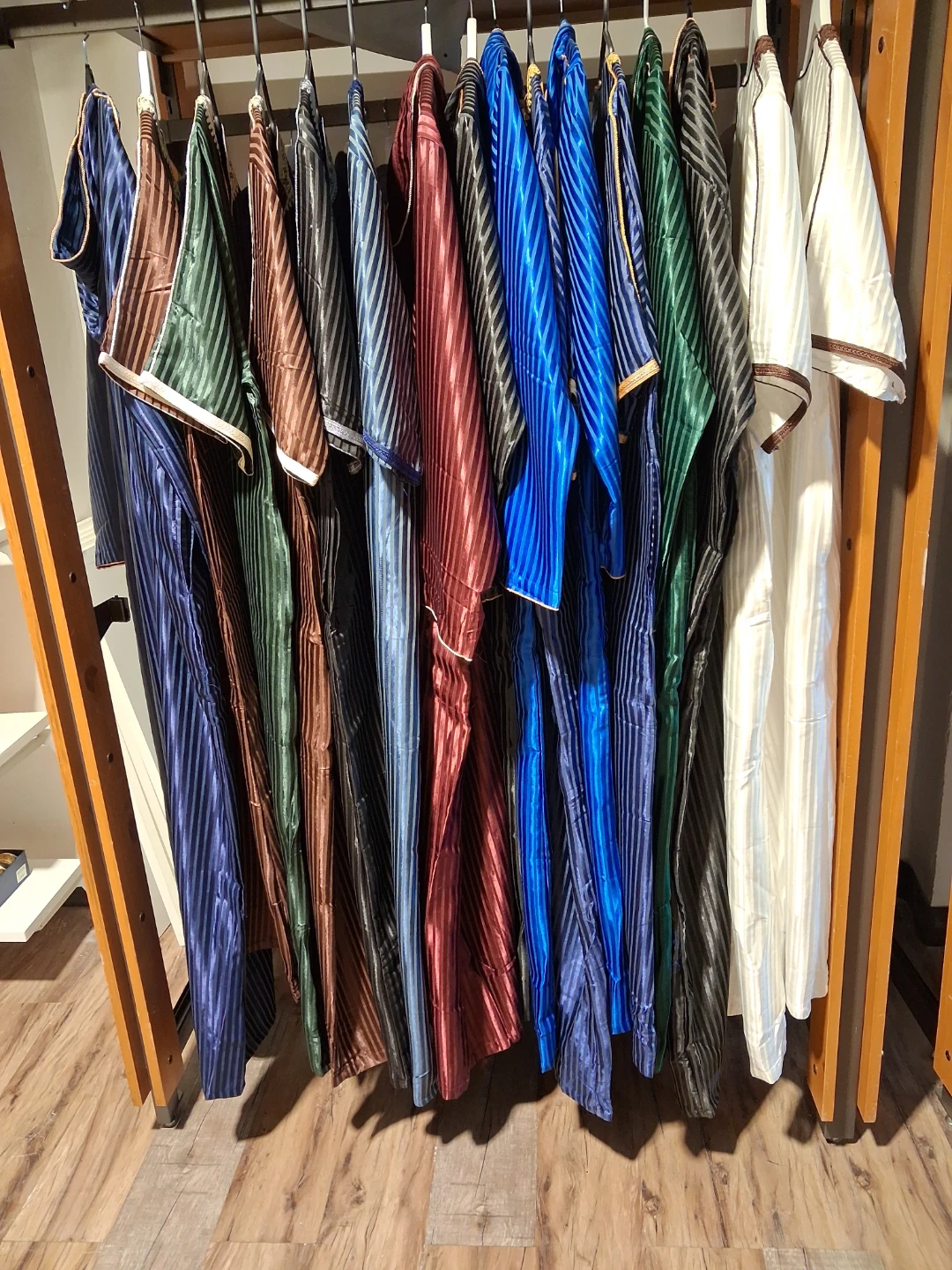 Satin Striped Robes
