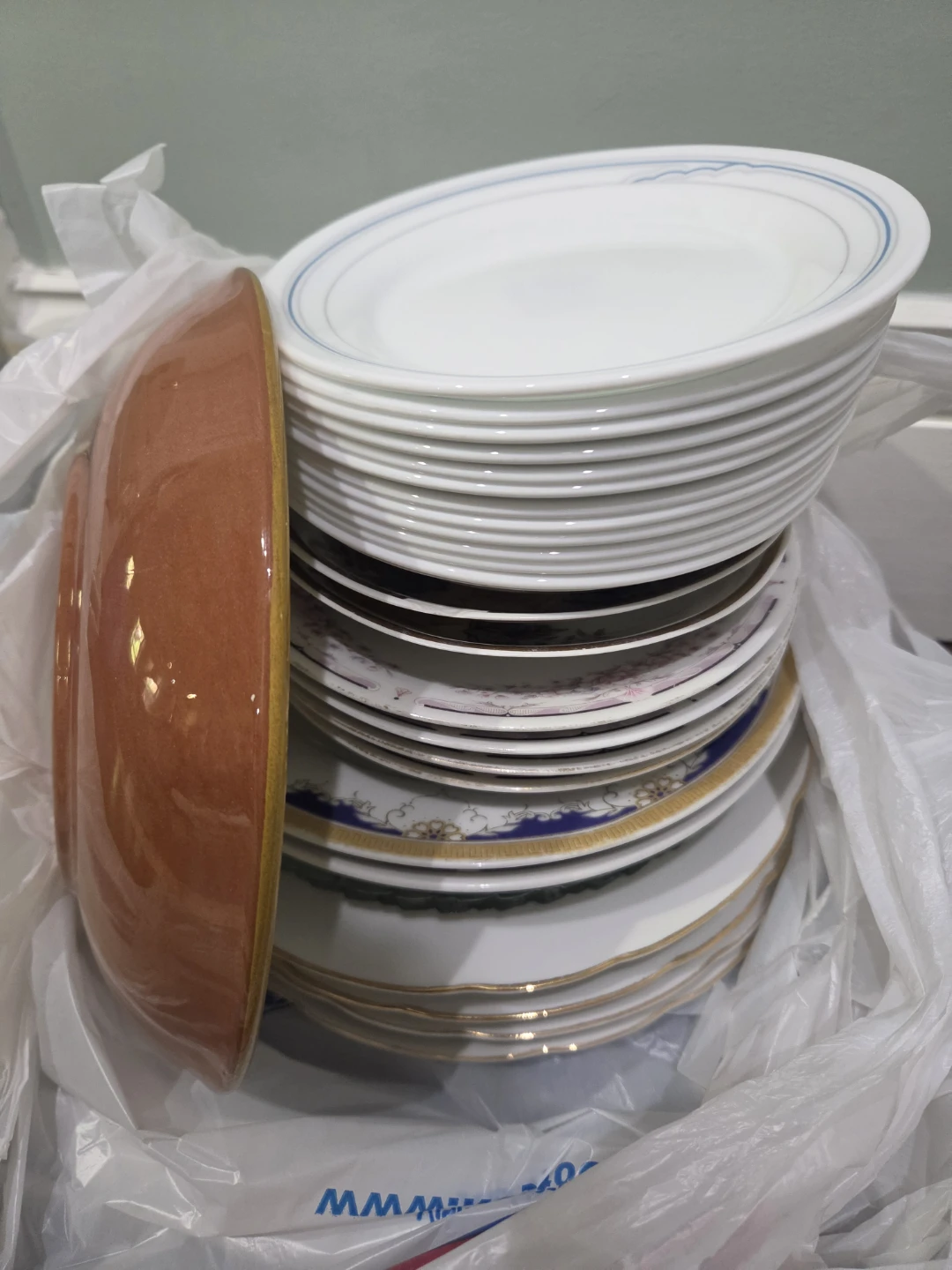 Assorted Plates, Bowls, and Cups Set