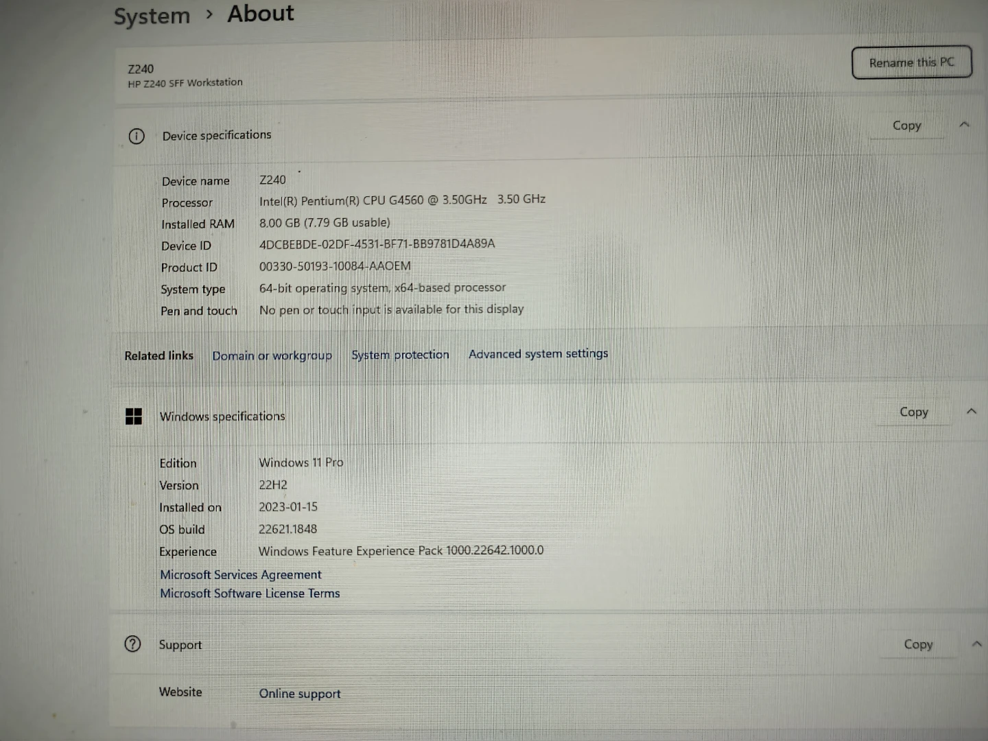 HP Z240 SFF Workstation Desktop Computer - photo 3