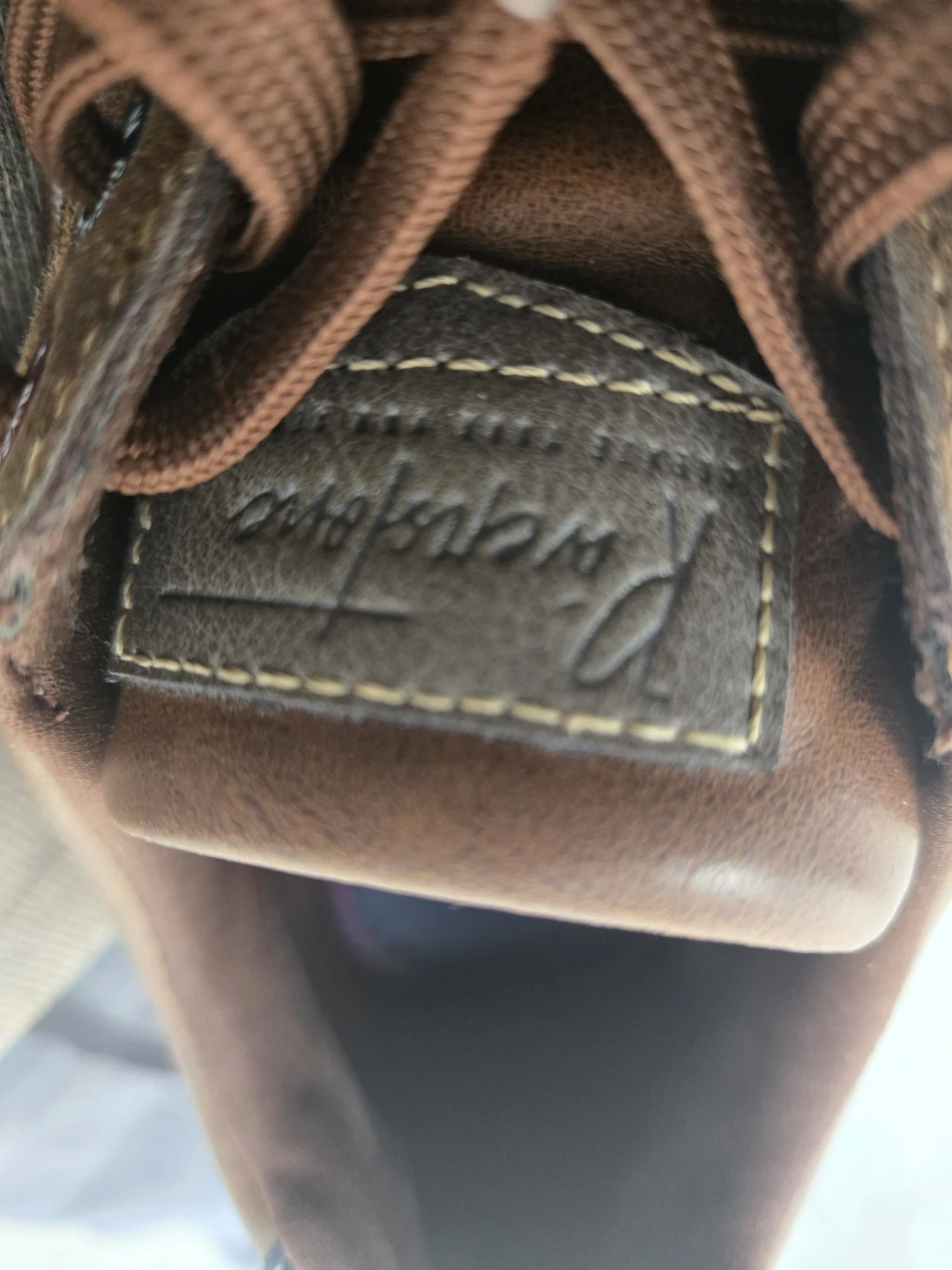 Riverstone Men's Brown Leather Lace-Up Sneakers - Size 11 - photo 4