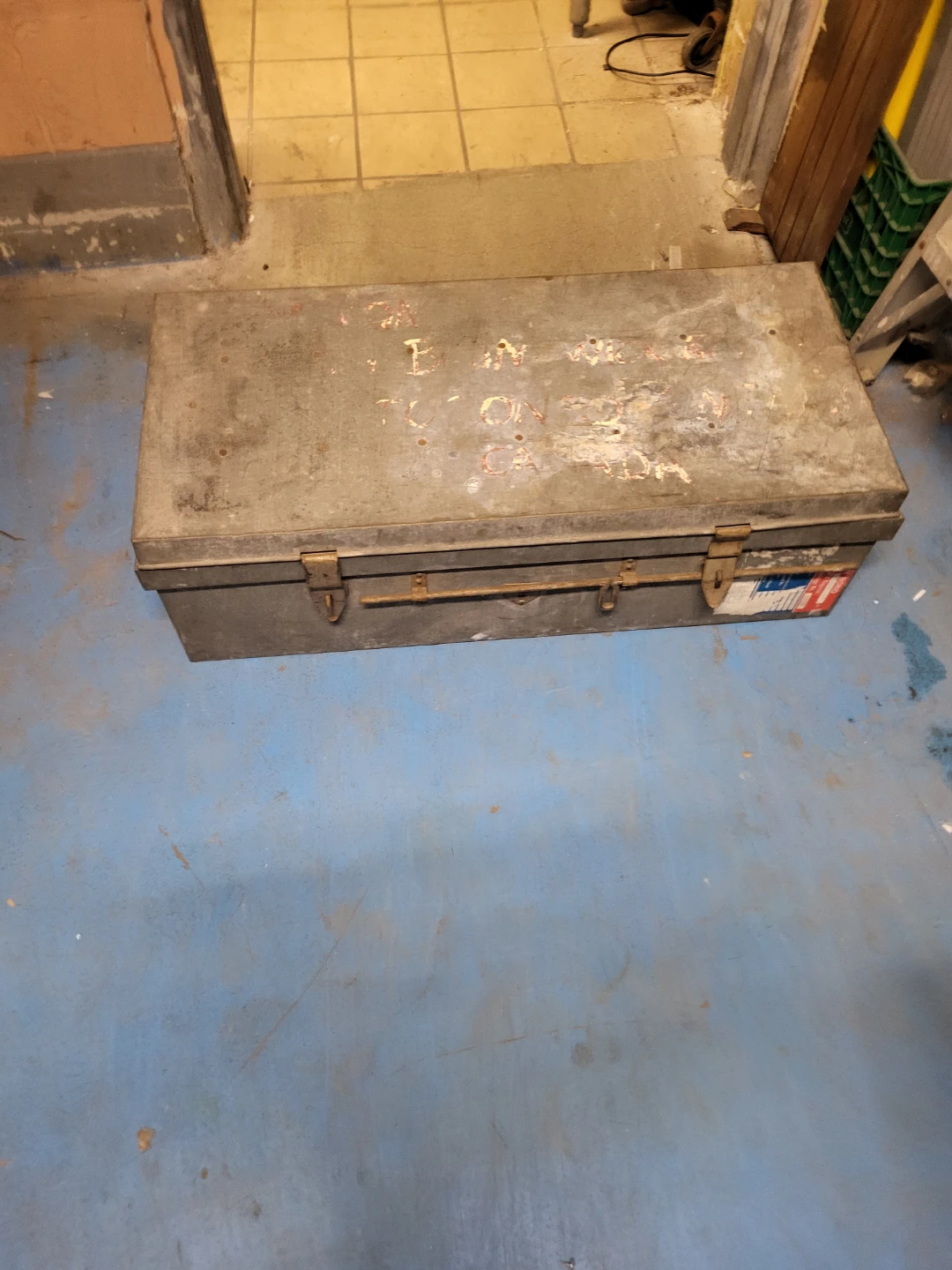 Vintage Metal Trunk