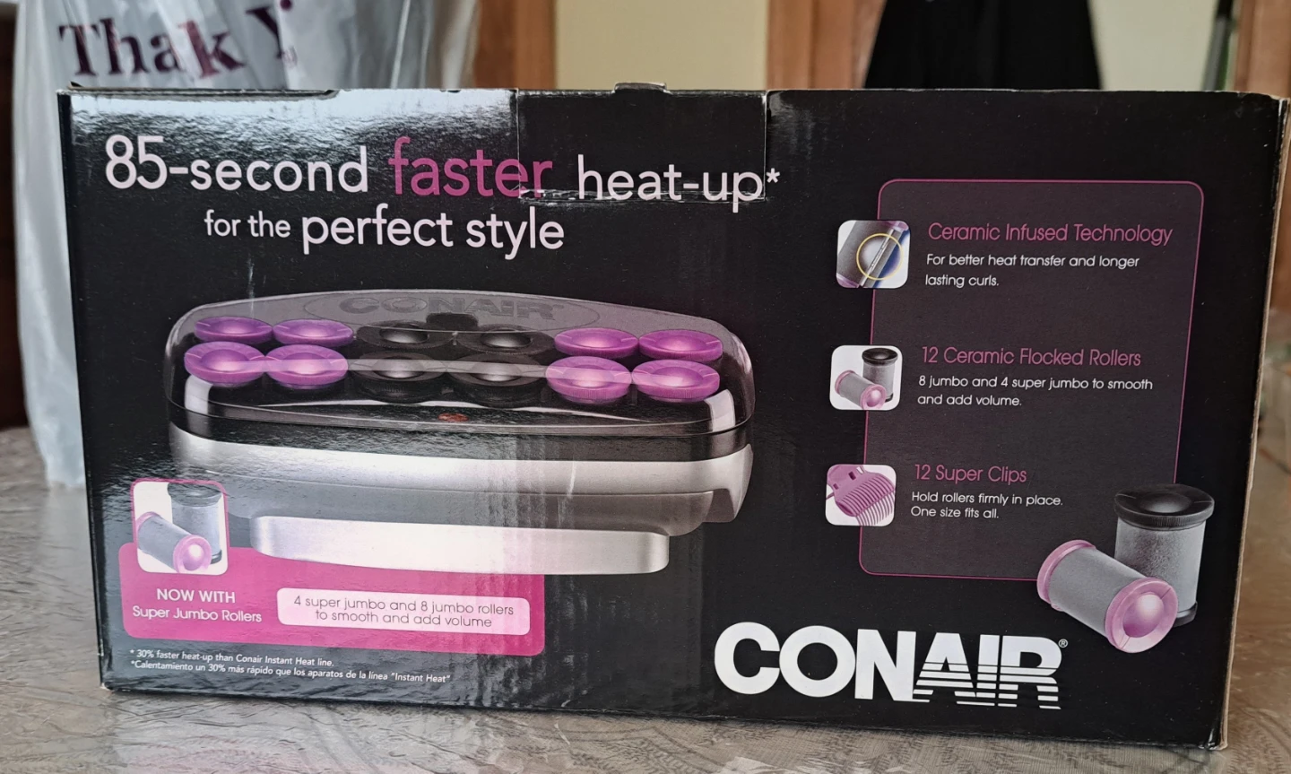 Conair Xtreme Ceramic Jumbo Flocked Rollers - photo 2