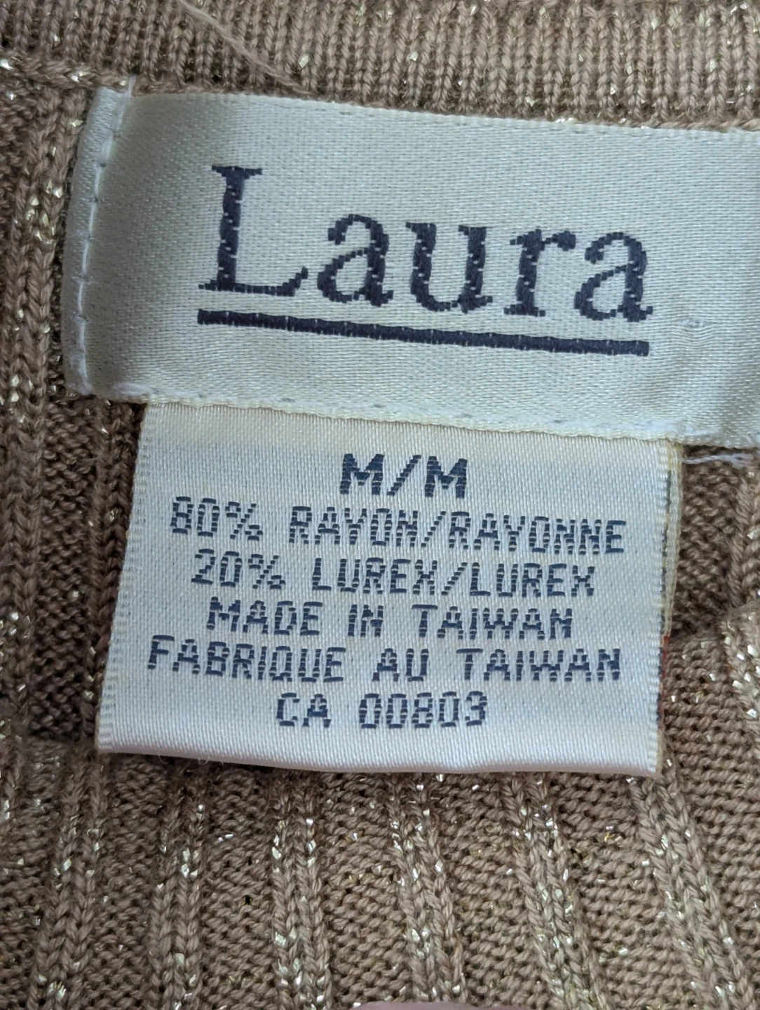 Laura Women's Ribbed Sleeveless Mock Neck glitter Top - photo 2
