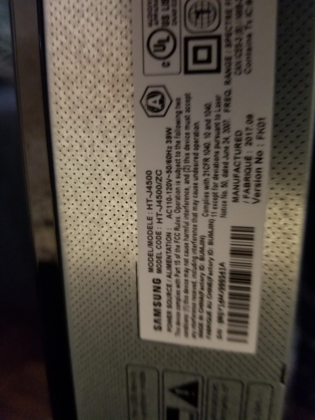 Samsung Home Theatre System - photo 2