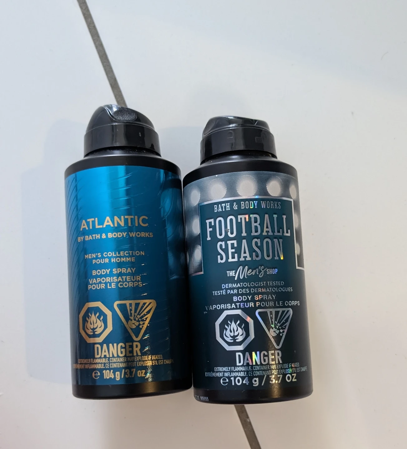 Bath & Body Works Atlantic and Football Season Body Sprays
