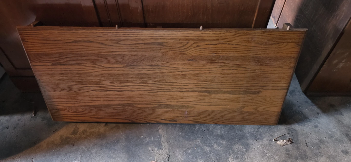 Solid Oak Dining Table Set w/ Leaf & 4 Chairs - photo 4